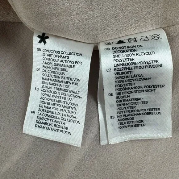 Conscious Collection Dress Women's Size 2 Pink Sleeveless Tiered A-line - Picture 4 of 4